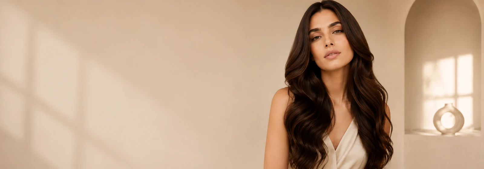 LHS women collection model in a refined editorial setting