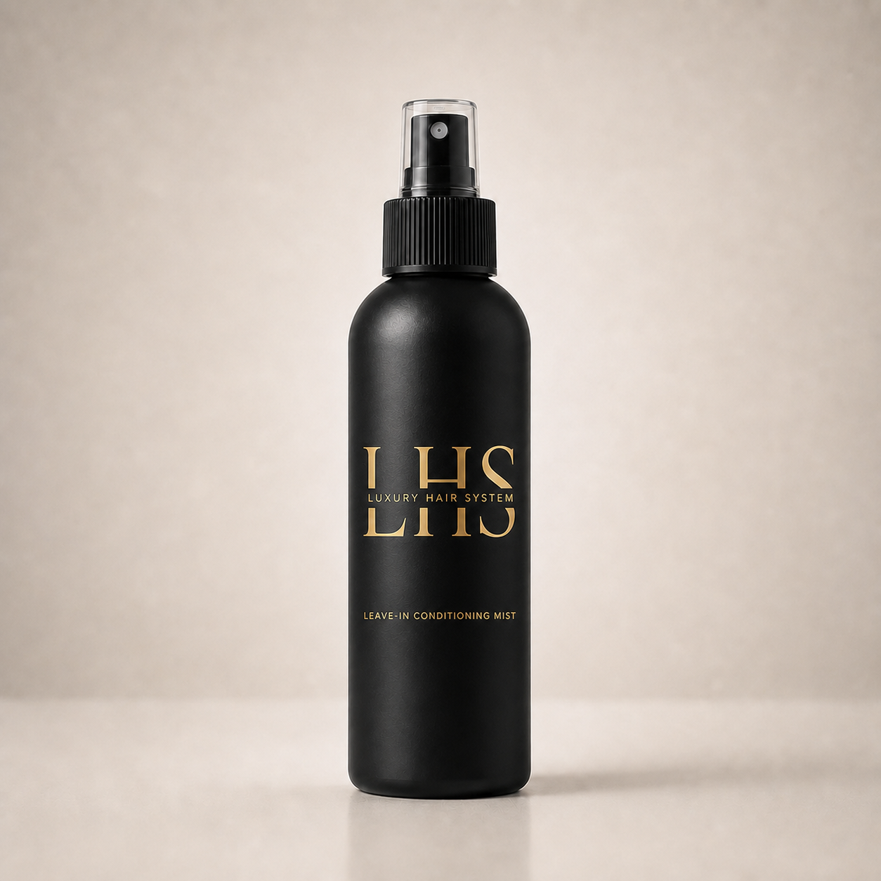 LHS Leave-In Conditioning Mist with the gold split LHS logo